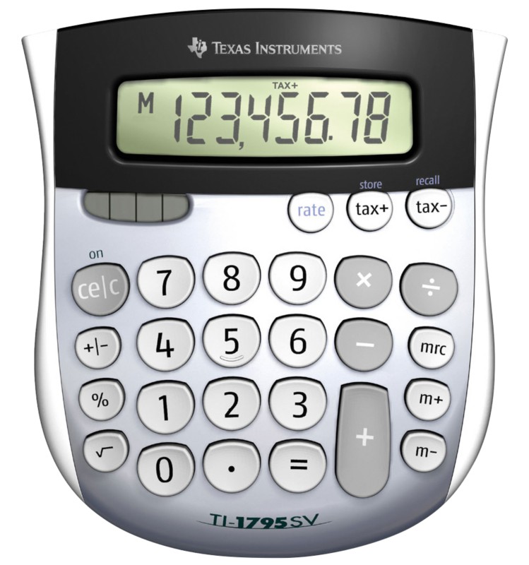 Texas Instruments Tischrechner TI-1795 8 -stelliges Display Grau