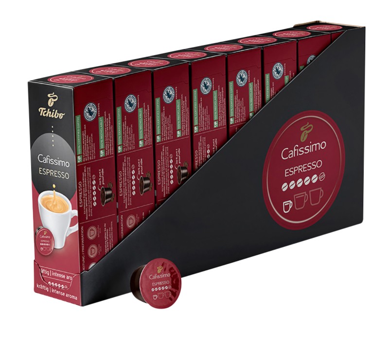 Tchibo Cafissimo Espresso kräftig Kaffeekapseln 80 Stück à 7.5 g