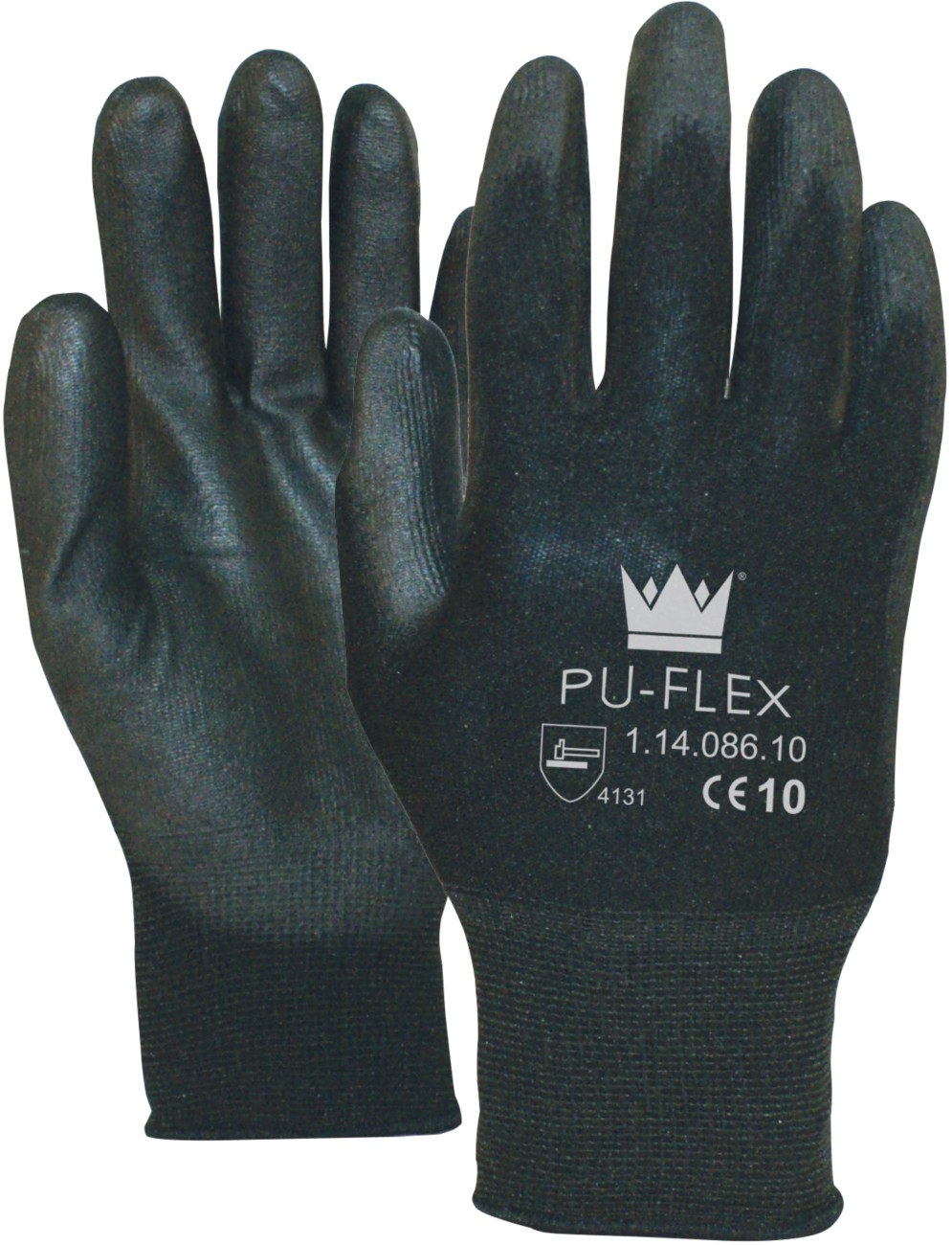 Handschuhe Flex Polyurethan Größe M Schwarz 1 Paar à 2 Handschuhe