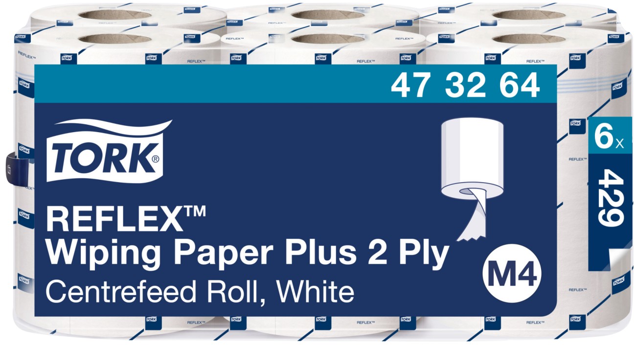 Tork Reflex M4 Centrefeed Roll 2-Ply 150m White (6 Pack) - Image 5