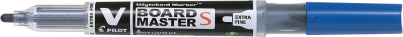 Pilot V-Board Master S Whiteboard-Marker Blau Extra Fein Rundspitze 1,3 mm 80% Recycelt