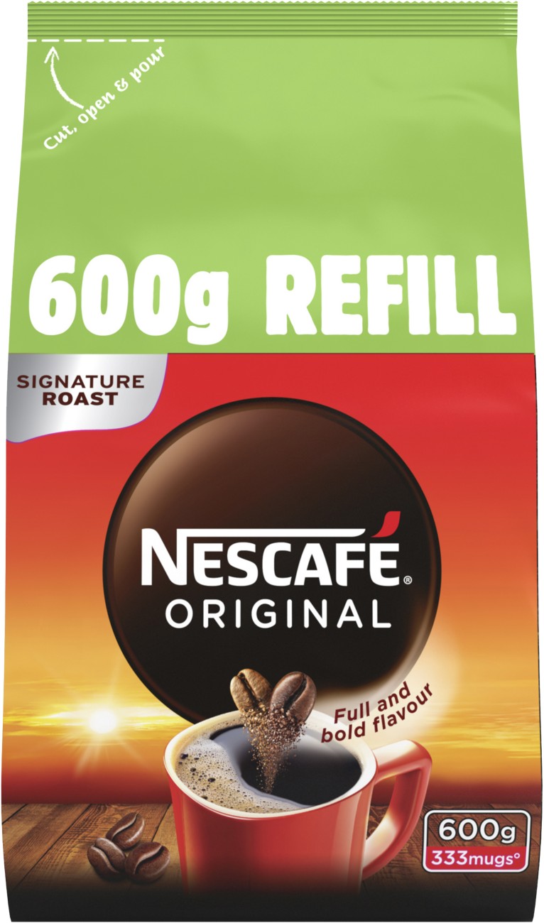 Nescafe Instant Coffee 600g Eco Refill for 750g or 1kg tin. - PACK 6 - Image 6