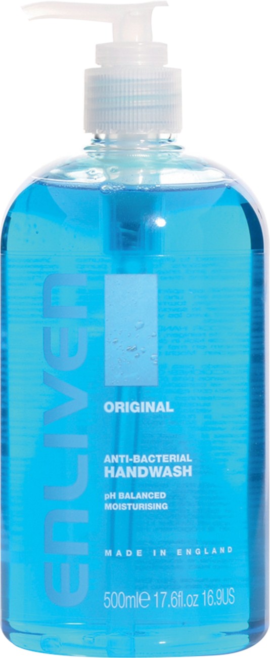 Enliven Original Hand Soap Antibacterial Liquid Perfumed Blue 502286 500 Ml