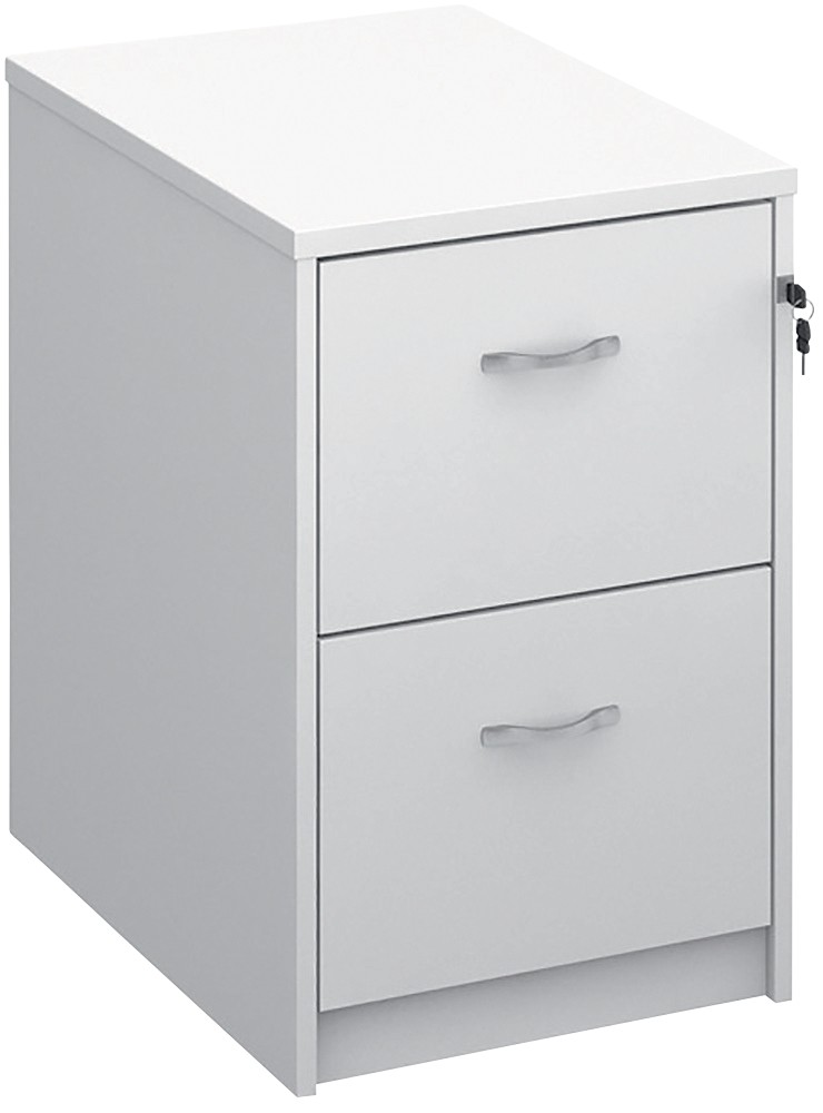 Dams International Filing Cabinet Deluxe Executive White 480 X 655 X 730 Mm