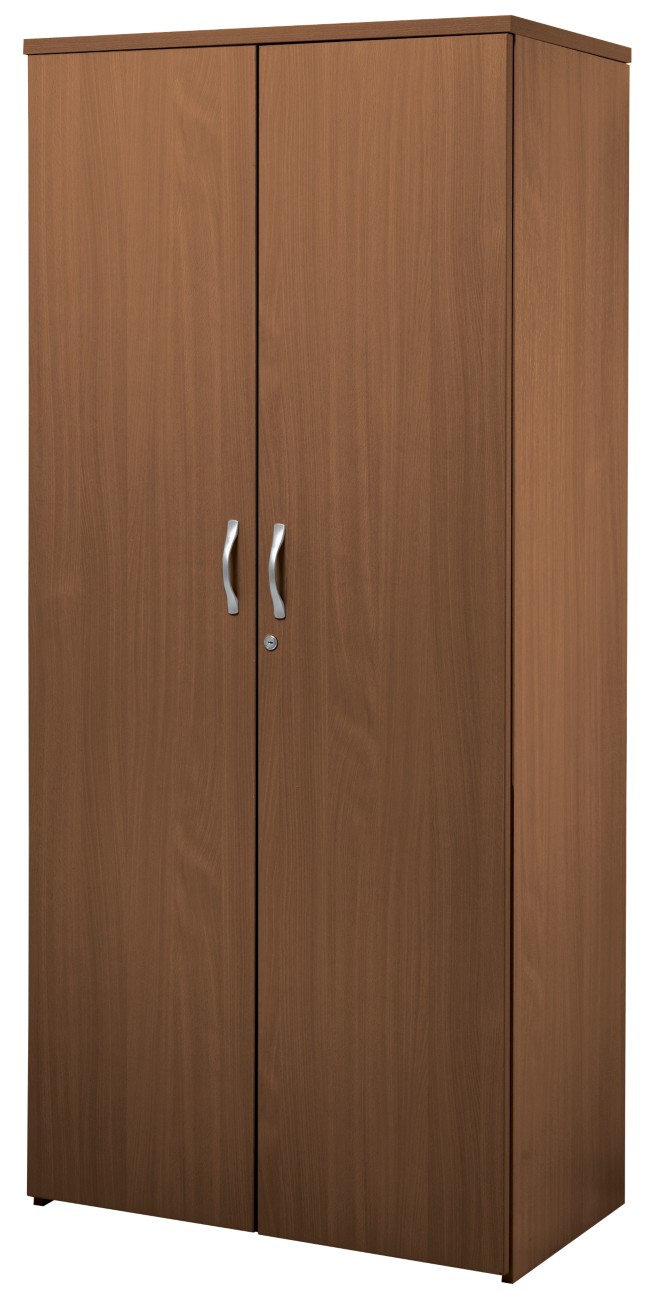 Dams International Cupboard Wood 4 Shelves Lockable 800 X 470 X 1,790 Mm Walnut Brown