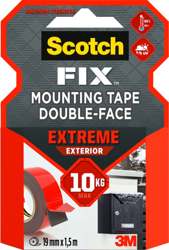 Thumbnail - Scotch-Fix Montageband Exterior Grau 19 mm x 1,5 m