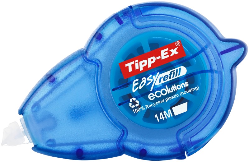 Tipp-Ex Korrekturroller ECOlutions Easy Refill Recycled 100% 5 mm x 14 m Weiß Nachfüllbar