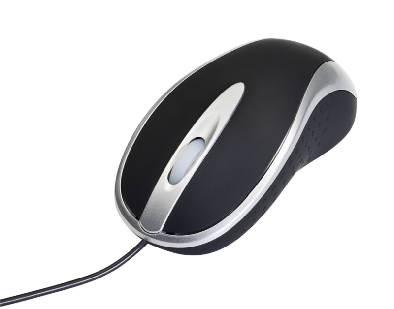 Viking Kabelgebundene Ergonomische Optische Optische Maus AT-2134 Für Rechts- und Linkshänder 1,8 m USB-A Kabel Schwarz,...