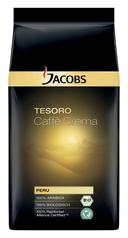 Jacobs Bio-Kaffeebohnen Tesoro Caffee Crema 1 kg