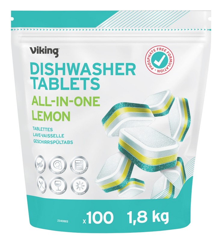 Viking All In One Lemon Spülmaschinentabs Tabs 100 Stück