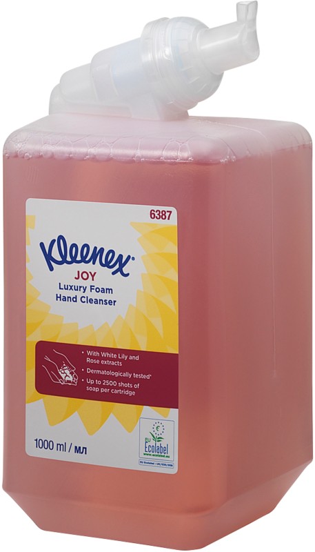 Kleenex Botanics Schaumseife Nachfüllung Schaum Weiße Lilie und Rose Rot 6387 6 Stück à 1 L