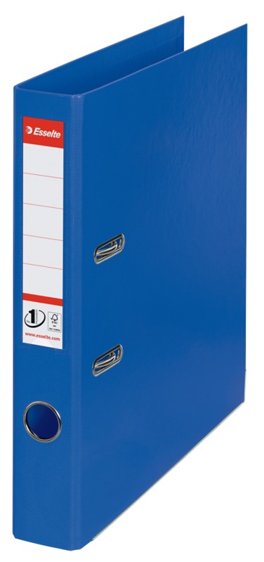 Esselte No.1 Power Schmal Ordner DIN A4 52 mm Blau 2 Ringe 811450 PP (Polypropylen) Hochformat
