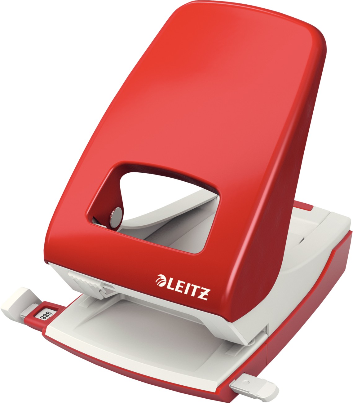 Leitz NeXXt Locher 5138 Metall 2-fach 40 Blatt Rot
