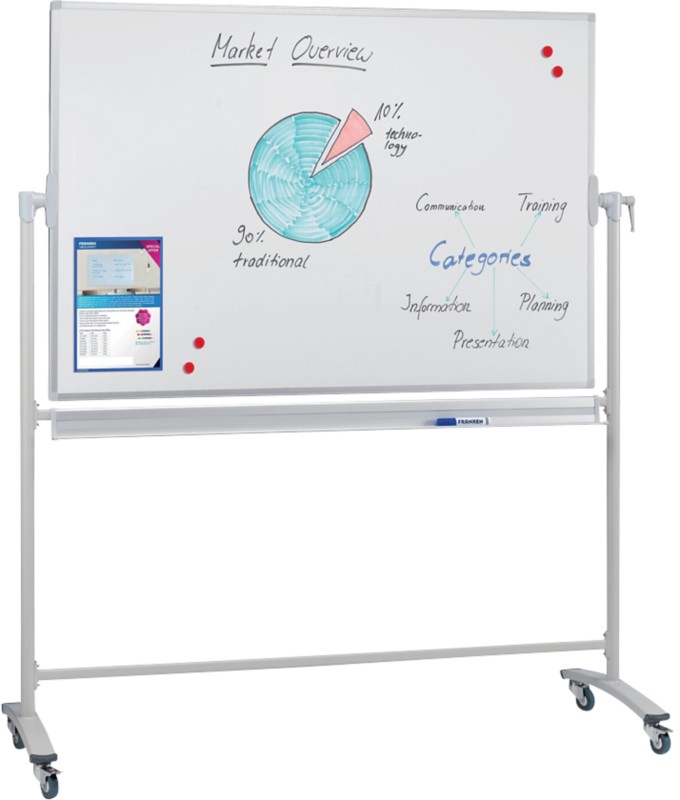 FRANKEN Drehstativtafel STC204 Lackierter Stahl Magnetisch 180 x 120 cm