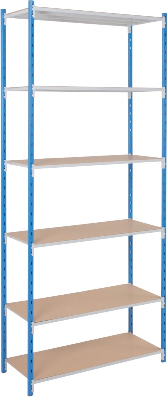 ARNO SPACE Arno - Workshop Grundregal 6 Fachböden Verzinkt 1.000 x 400 x 2.500 mm Blau