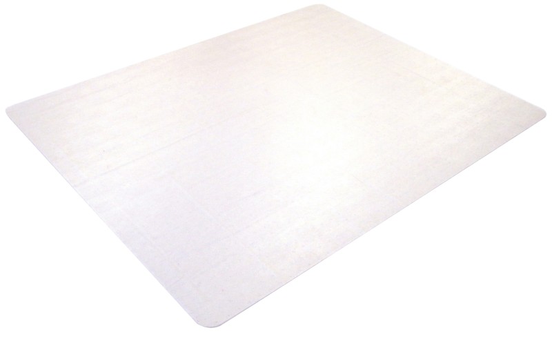 Office Depot Rectangular Chair Mat Carpet Polycarbonate 2.1 mm 130 x 120cm Transparent