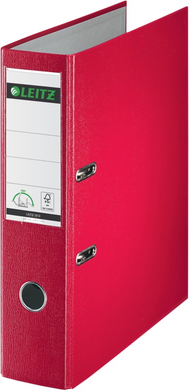 Leitz Swiss Edition 180° Breit Ordner DIN A4 80 mm Rot 2 Ringe 1013 PP (Polypropylen) Hochformat