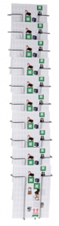 Twinco A4 Literature Display Silver 23.5 X 11 X 115.2 Cm Twin Agenda Literature Holder