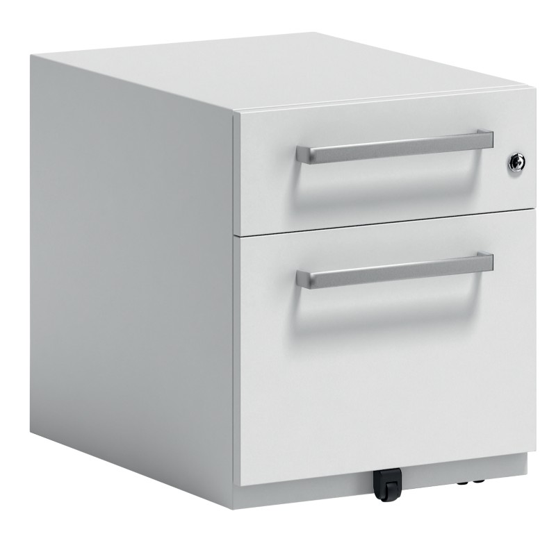 Thumbnail - Bisley Rollcontainer Note 1 Schublade Verkehrsweiß 420 x 565 x 495 mm
