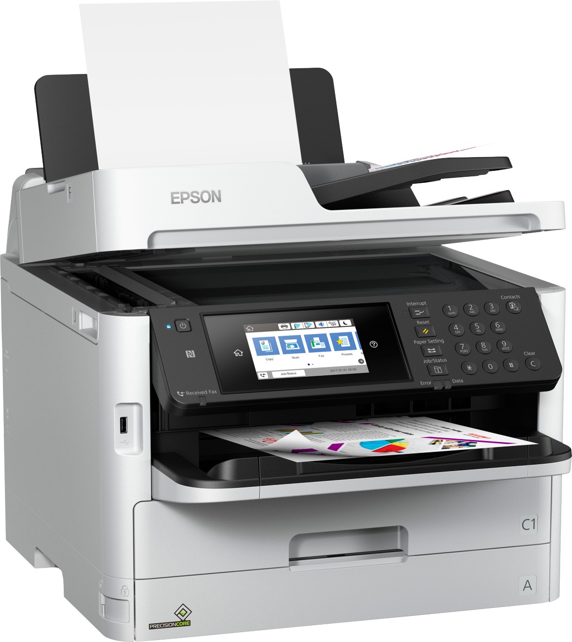 Epson WorkForce Pro WF-C5710DWF A4 Color Inkjet 4-in-1-Drucker mit kabelloser Druckfunktion