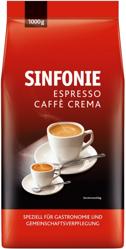 Sinfonie Kaffeebohnen Espresso Caffee Crema 1 kg