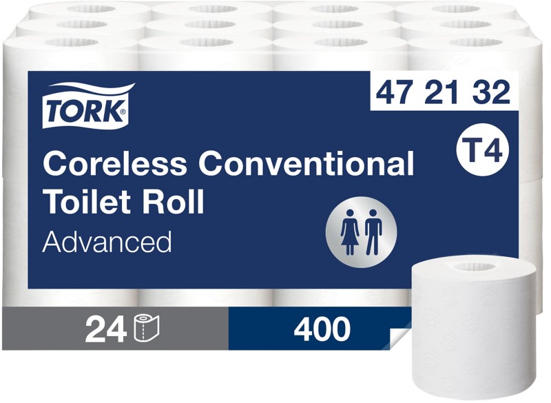 Tork Coreless Toilettenpapier T4 2-lagig 472132 24 Rollen à 400 Blatt