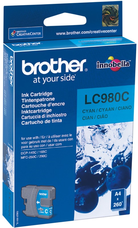 Thumbnail - Brother LC980C Original Tintenpatrone Cyan