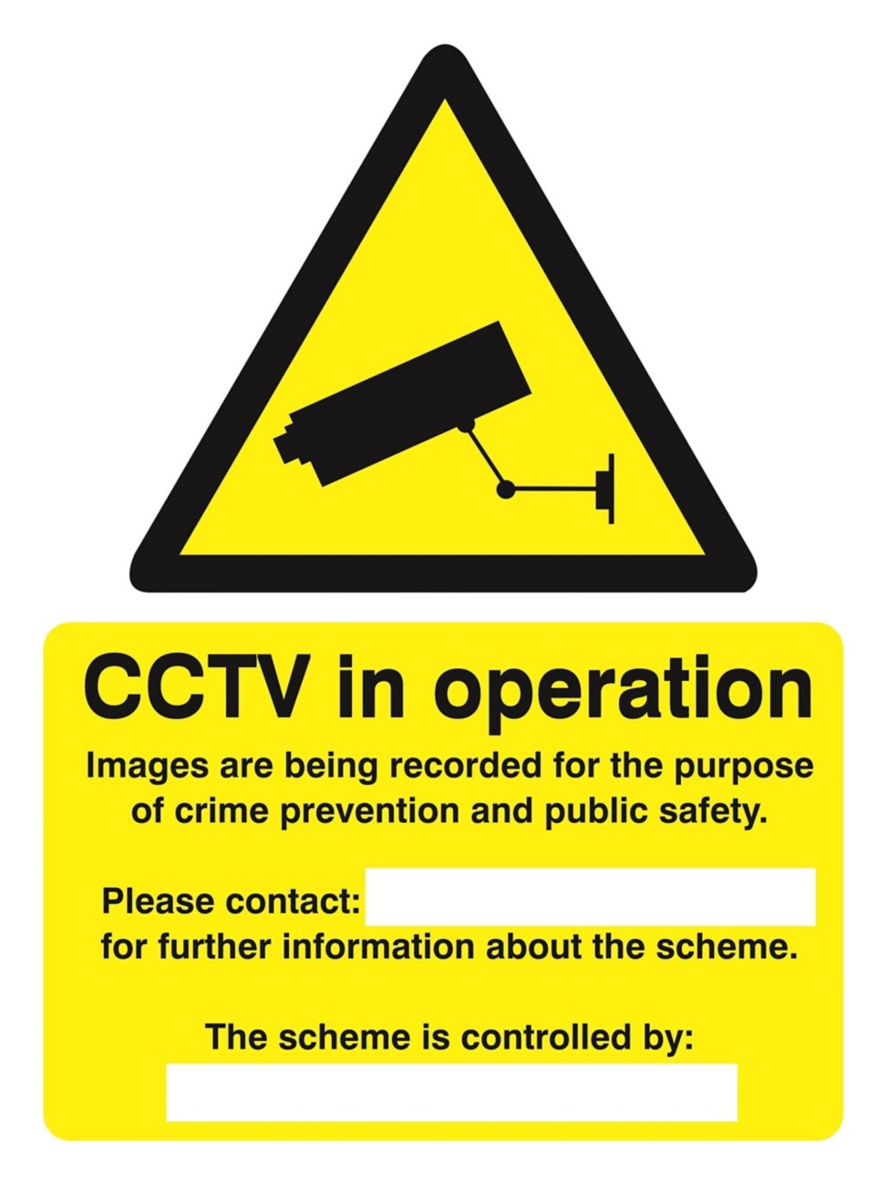Warning Sign Warning CCTV cameras in constant operation Adhesive Vinyl 40 x 30 cm