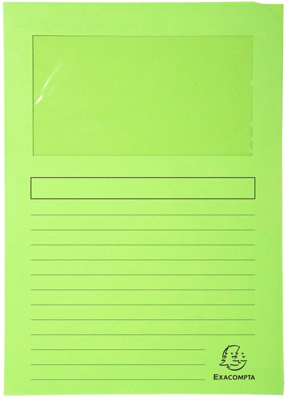 Exacompta Forever Ordnungsmappe DIN A4 Hellgrün Manila Recycelt 100% 130 g/m² 100 Stück