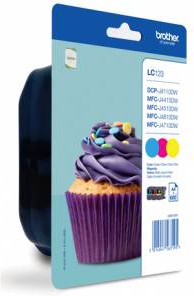 Brother LC123 Original Tintenpatrone Cyan, Magenta, Gelb Multipack 3 Stück