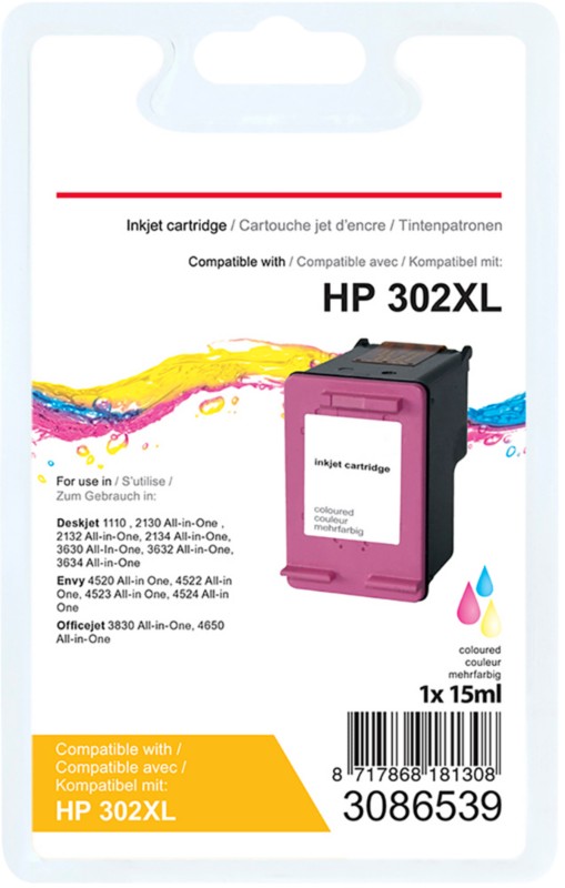 Viking 302XL Kompatibel HP Tintenpatrone F6U67AE Cyan, Magenta, Gelb