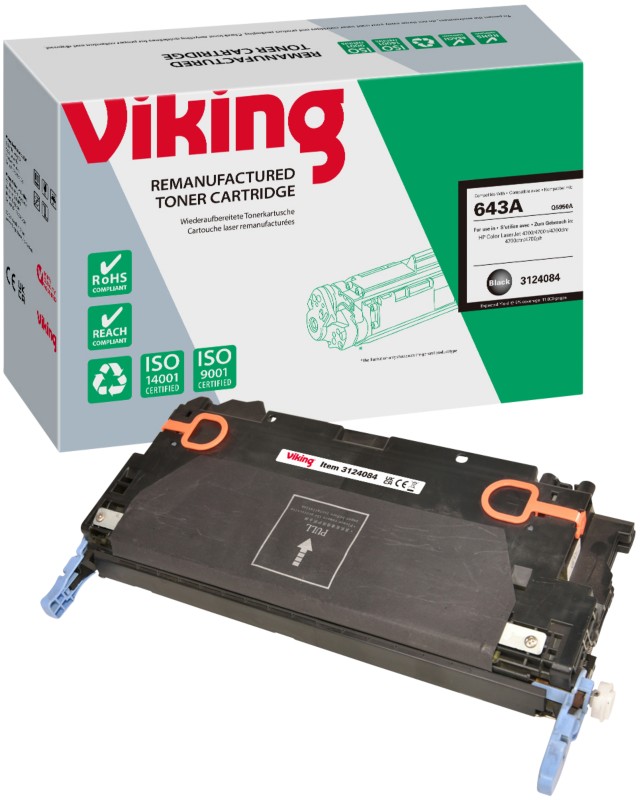 Viking 643A Kompatibel HP Tonerkartusche Q5950A Schwarz