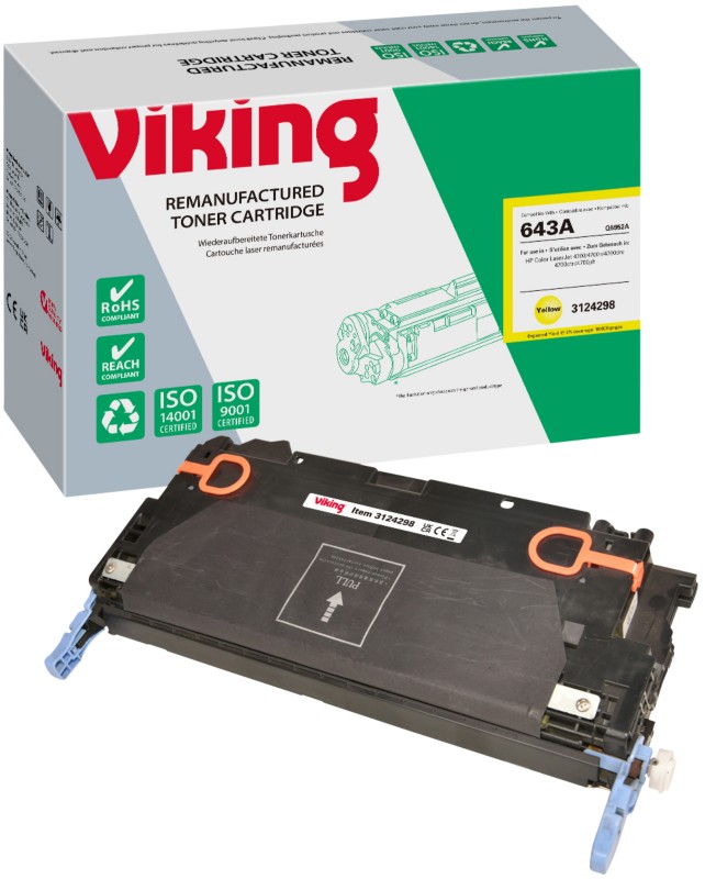 Viking 643A Kompatibel HP Tonerkartusche Q5952A Gelb