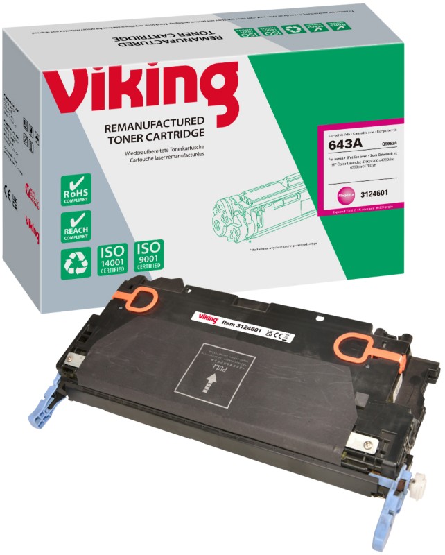 Viking 643A Kompatibel HP Tonerkartusche Q5953A Magenta