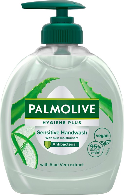 Palmolive Hygiene Plus Handseife Dosierpumpe Antibakteriell Flüssig Aloe Vera Grün 150290 300 ml