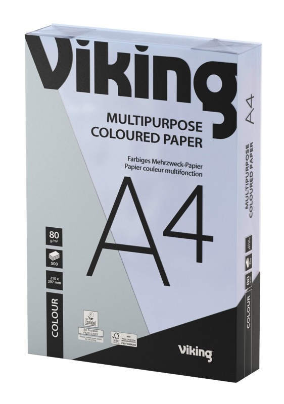 Viking DIN A4 Farbiges Papier Flieder 80 g/m² Glatt 500 Blatt