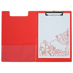 Office Depot Foldover Clipboard Foldover Red A4 23.5 x 34 cm PVC