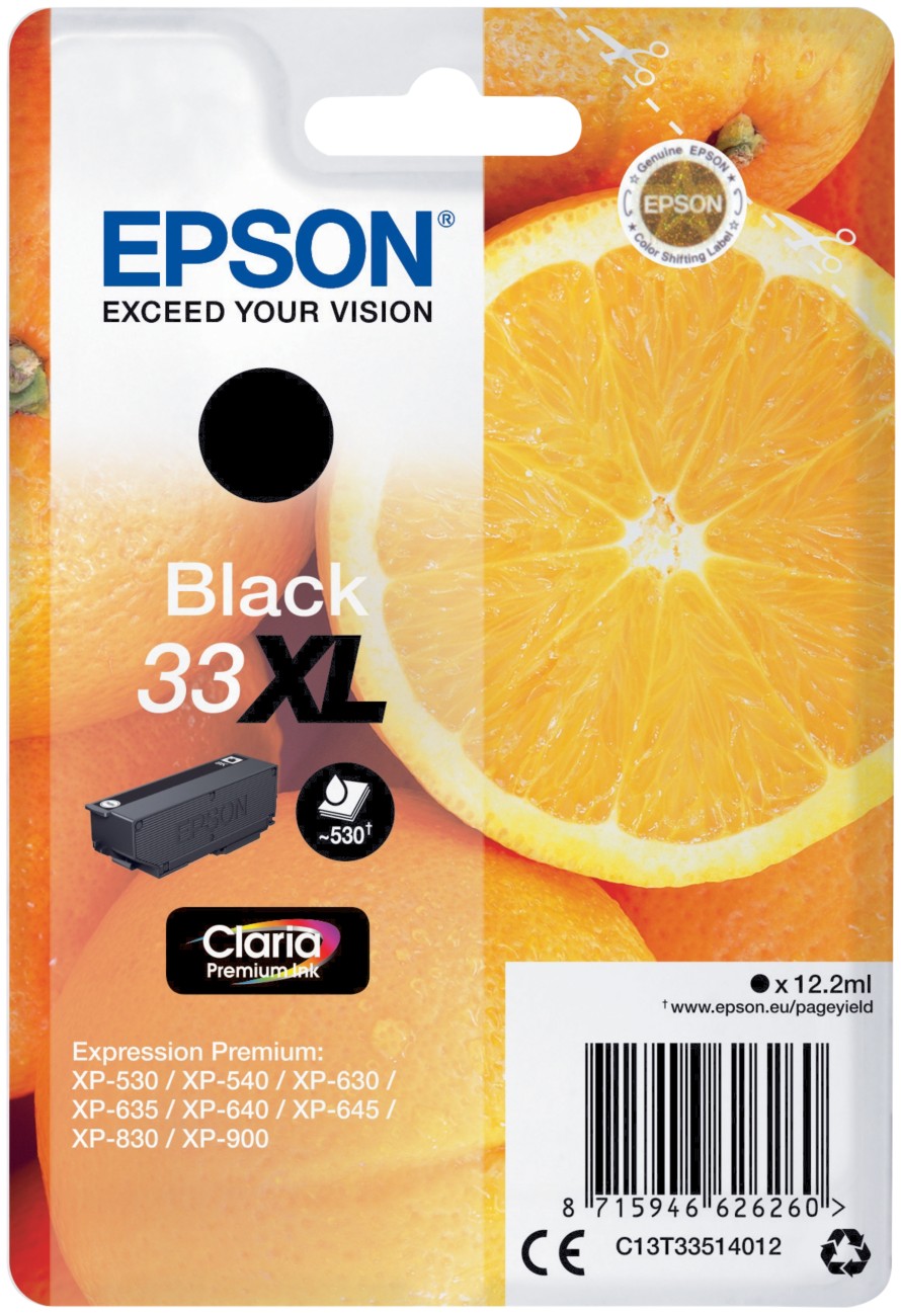 Epson 33XL Oranges Ink Cartridge High Yield Black C13T33514012 EP62626 - Image 12