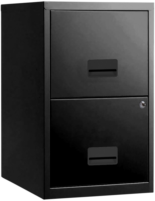 Pierre Henry Filing Cabinet with 2 Lockable Drawers 400 x 400 x 660mm Black