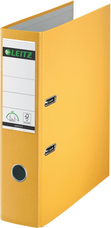 Leitz Swiss Edition 180° Breit Ordner DIN A4 80 mm Gelb 2 Ringe 1013 PP (Polypropylen) Hochformat