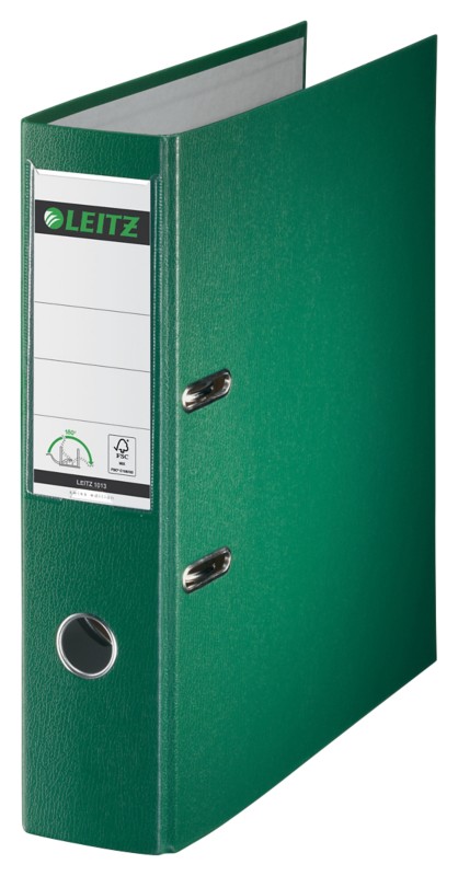 Leitz Swiss Edition 180° Ordner DIN A4 80 mm Grün 2 Ringe 1013 PP (Polypropylen) Hochformat