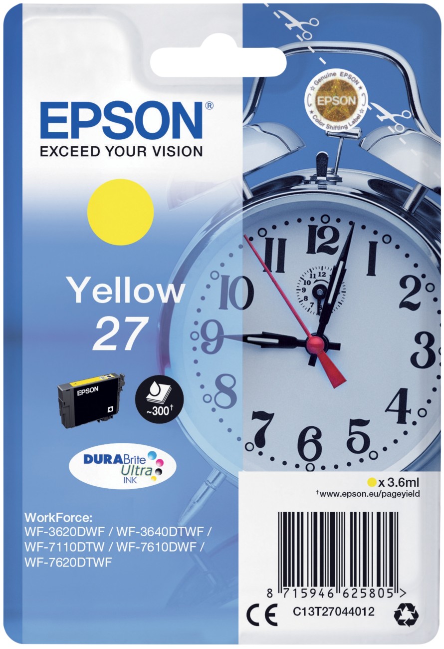 Original Epson 27 Yellow Ink Cartridge (C13T27044012) - Clearance - Image 15