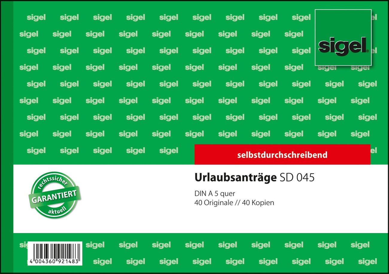 Sigel Urlaubsantrag SD045 DIN A5