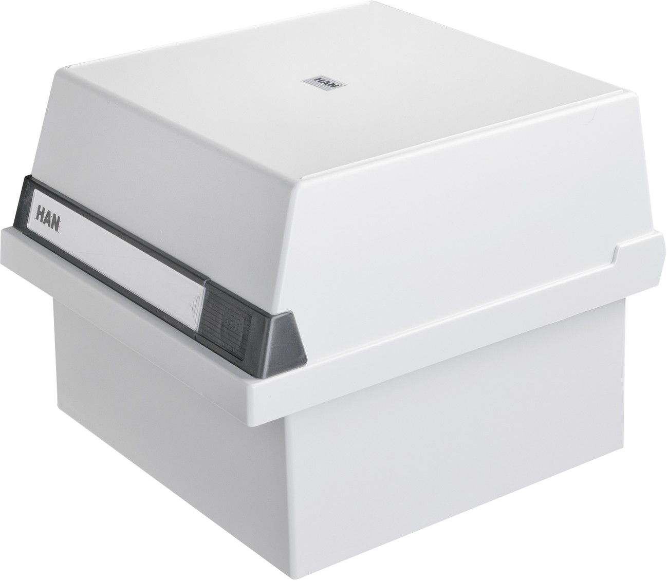 HAN Tischkarteikasten 965-11 A5 800 Karten Lichtgrau 23,5 x 25 x 19 cm