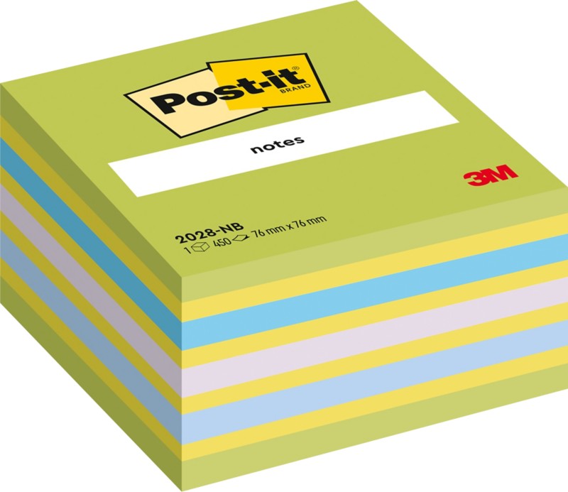 Post-it Haftnotizenwürfel 76 x 76 mm Farbig sortiert 450 Blatt