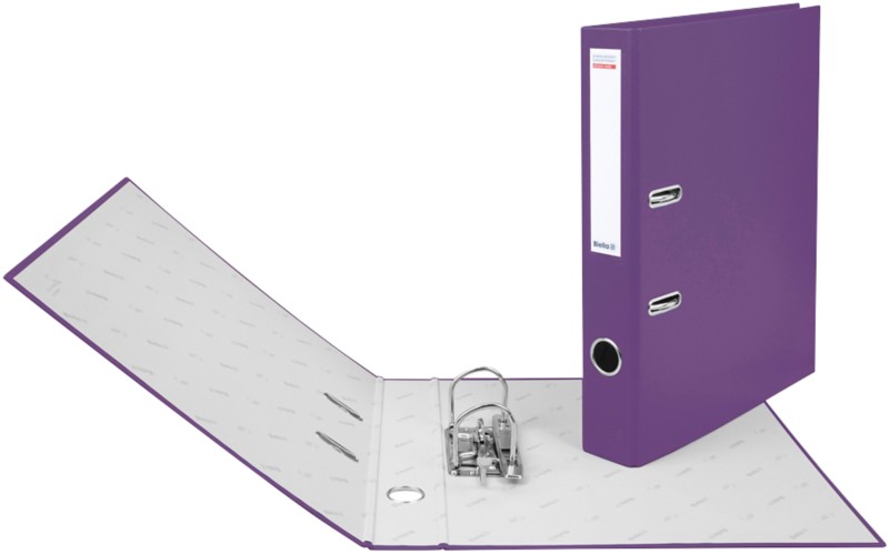 Biella Ordner DIN A4 40 mm Violett 2 Ringe 10341442U Pappkarton, PP (Polypropylen)