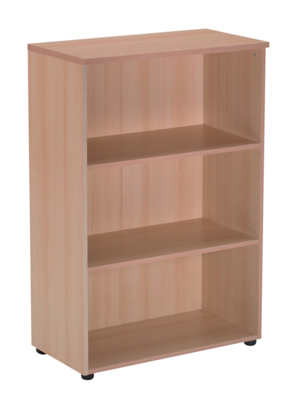 Realspace Bookcase with 2 Shelves 800 x 350 x 1200 mm Beech
