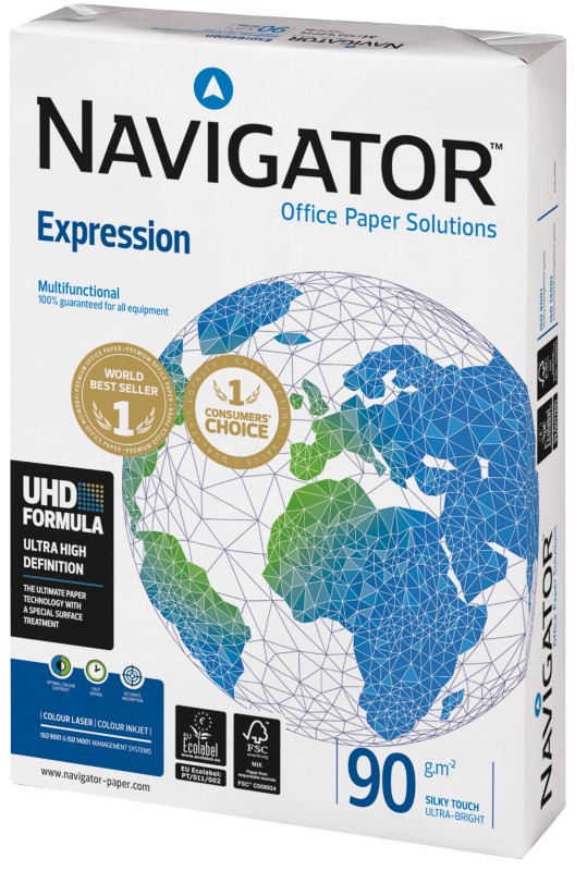 Navigator Expression DIN A4 Druckerpapier 90 g/m² Matt Weiß 500 Blatt