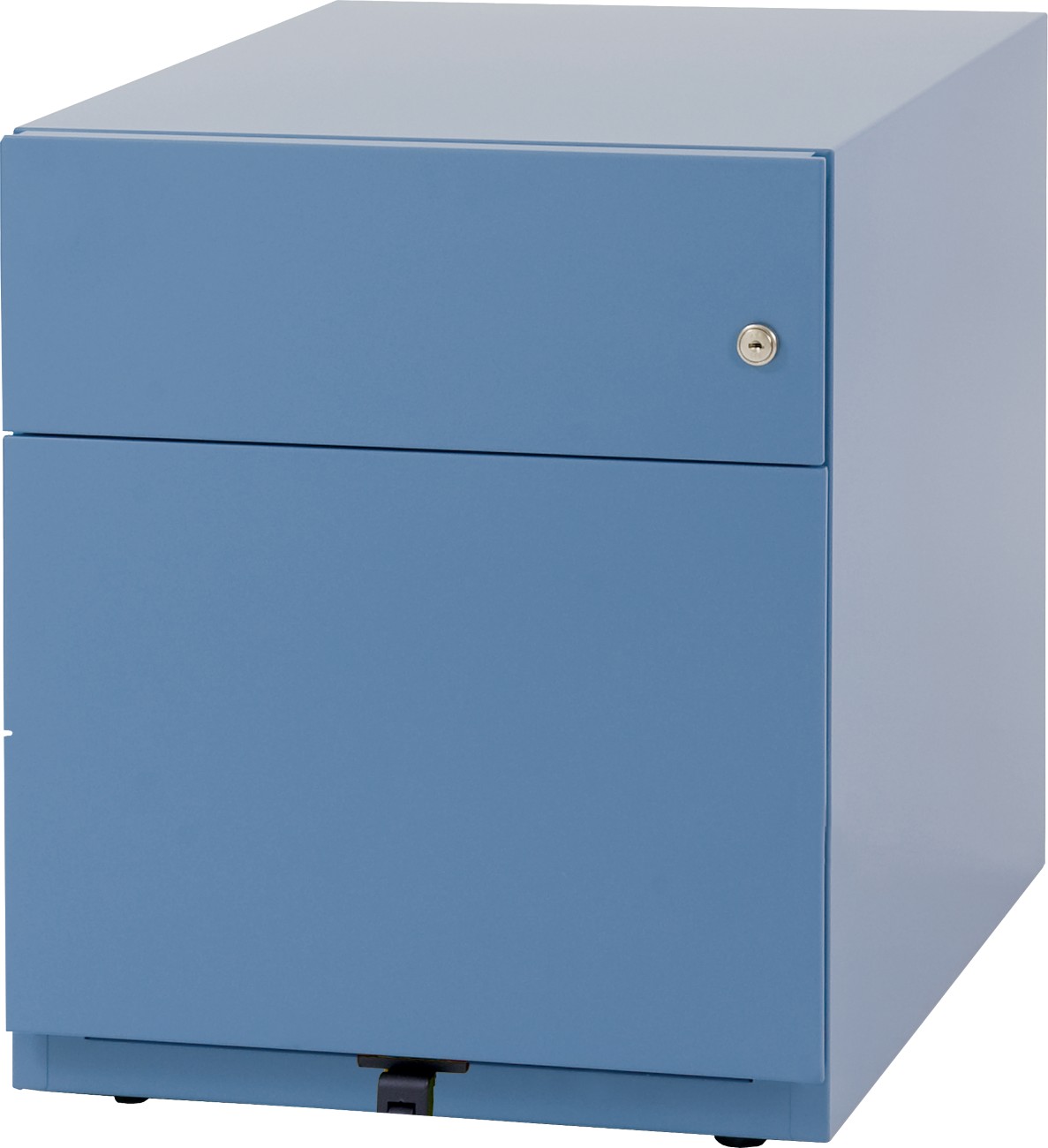 Thumbnail - Bisley Rollcontainer Note 2 Schubladen Blau 420 x 565 x 495 mm