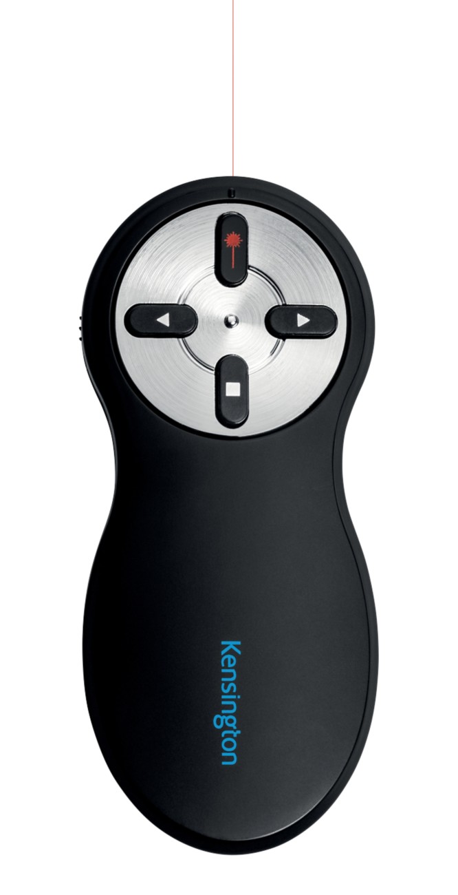 Kensington Kabelloser Presenter 33374EU Roter Laser Bis zu 20 m USB-A Receiver Schwarz